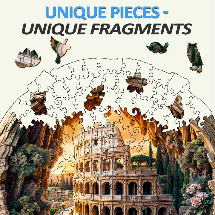 3D Colosseum Wooden Jigsaw Puzzle - By Woodbests