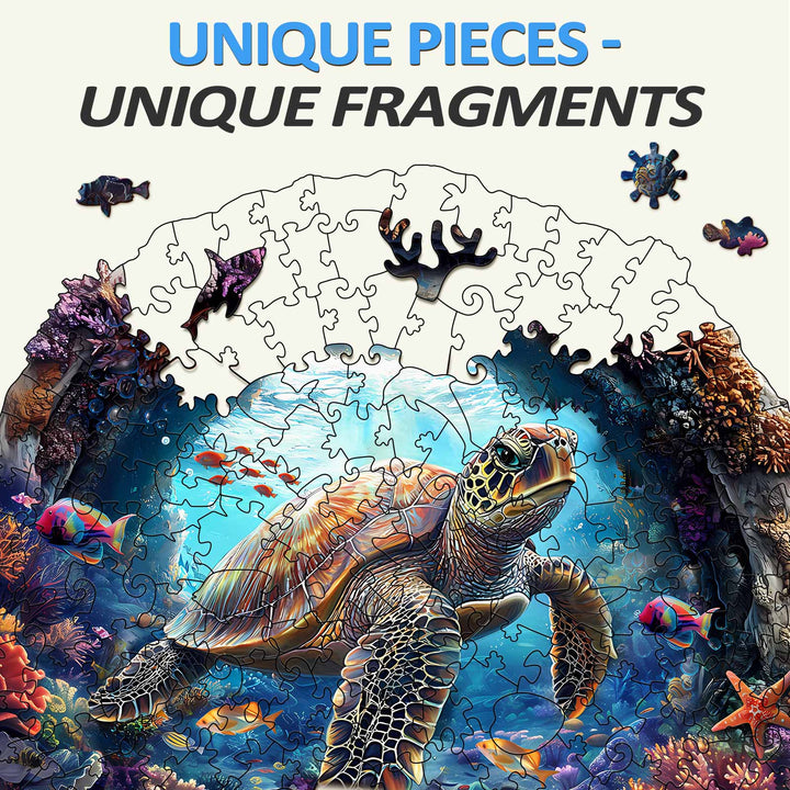 3D Turtle Wooden Jigsaw Puzzle - By Woodbests