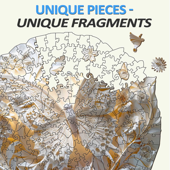 3D Paper Butterfly Wooden Jigsaw Puzzle - By Woodbests