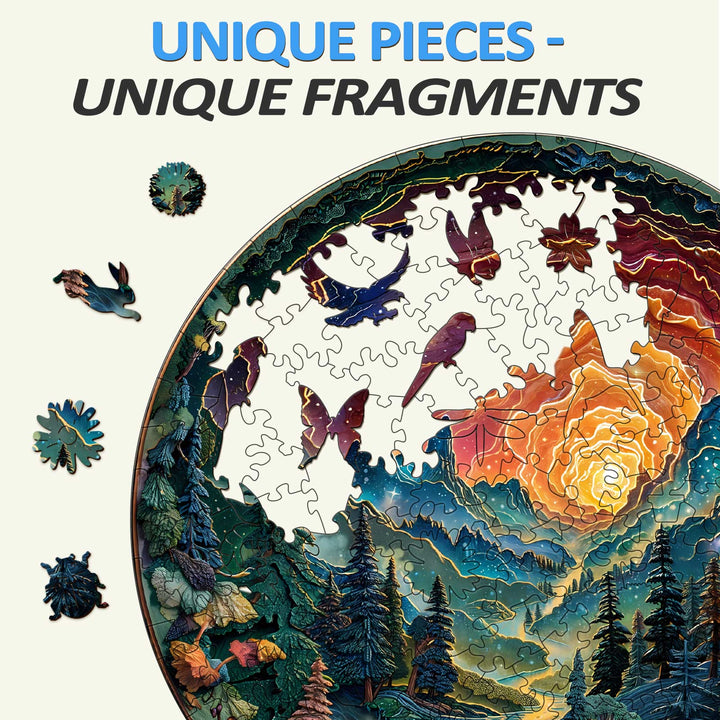 3D cave sky Wooden Jigsaw Puzzle - By Woodbests