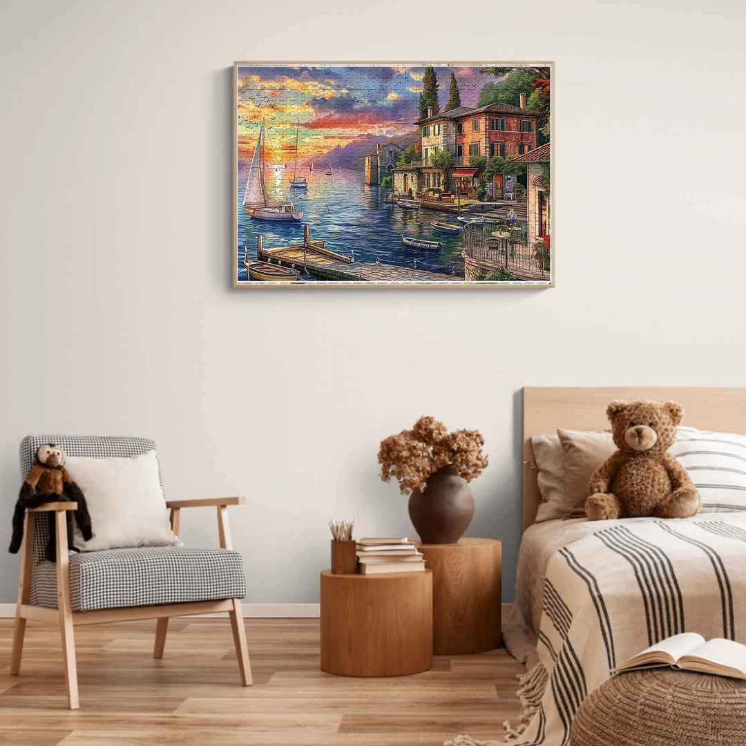Golden Twilight Haven 500 / 1000 Piece Puzzle - By Woodbests