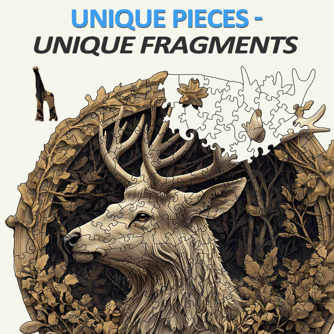 3D Deer Wooden Jigsaw Puzzle - By Woodbests