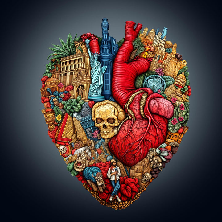 Herz der Stadt Holzpuzzle