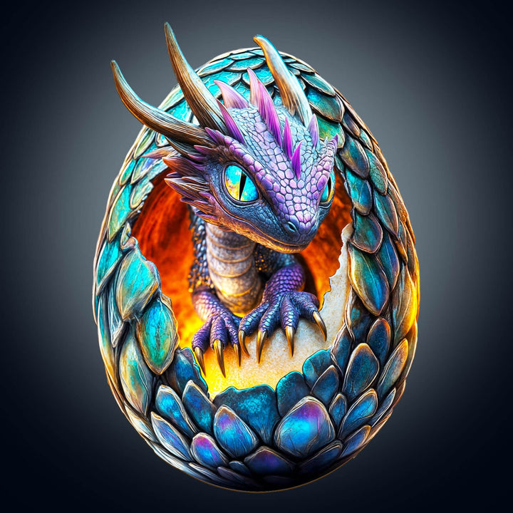 Drachen-Wiedergeburt Holzpuzzle