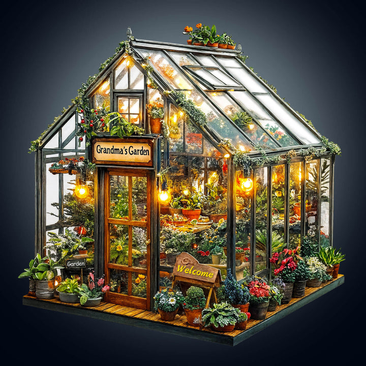 Oma-Garten Holzpuzzle