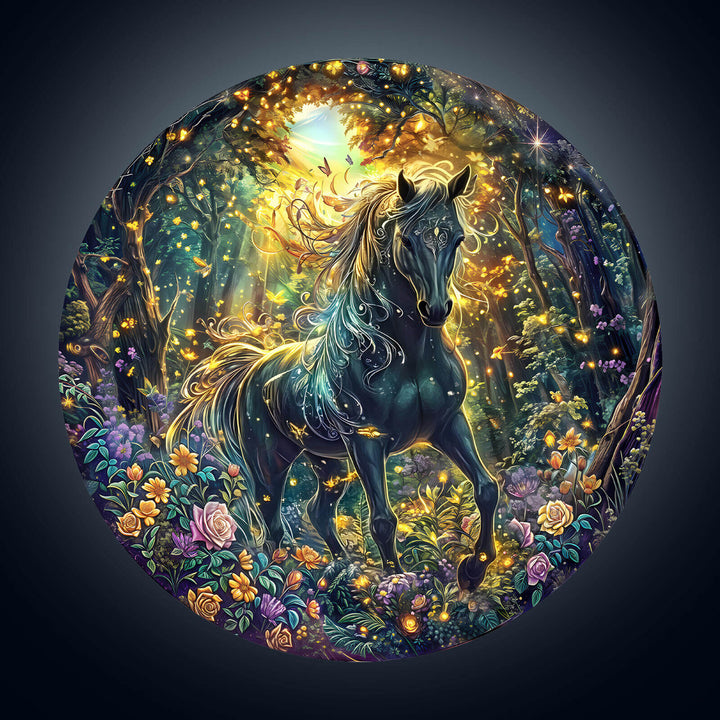Forest Horse Wooden Jigsaw Puzzle