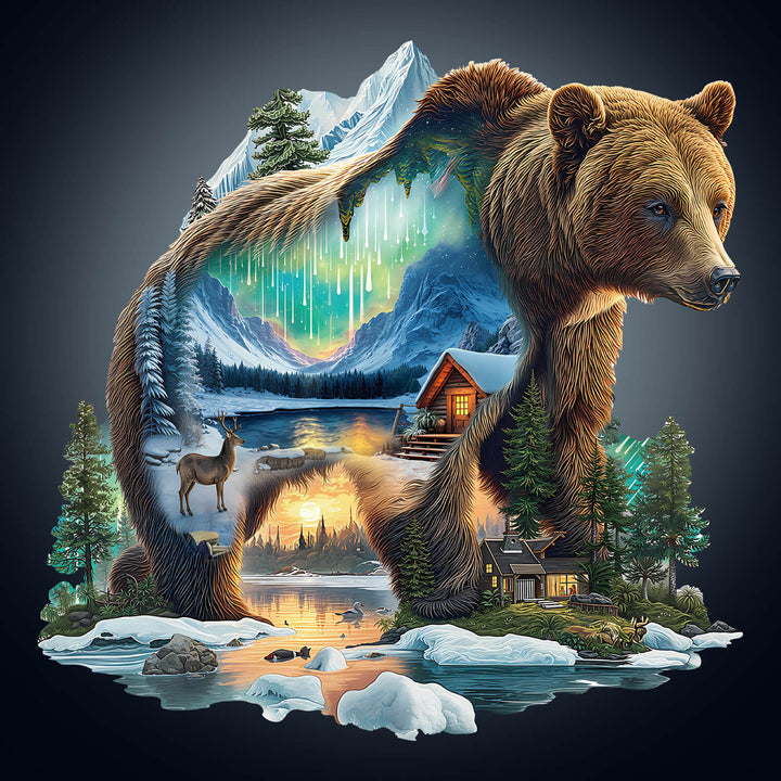 Aurora Bear Holzpuzzle