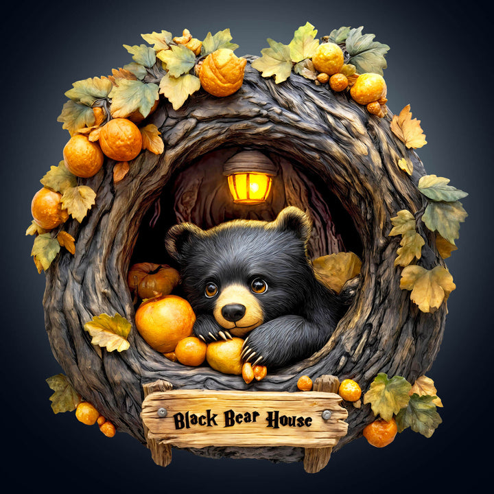 Orange Bear Holzpuzzle