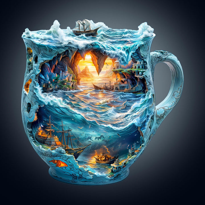 Seefahrer-Tassen Holzpuzzle