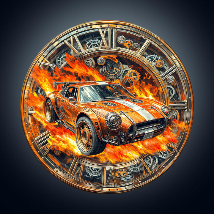 Rasantes Renn-Puzzle aus Holz