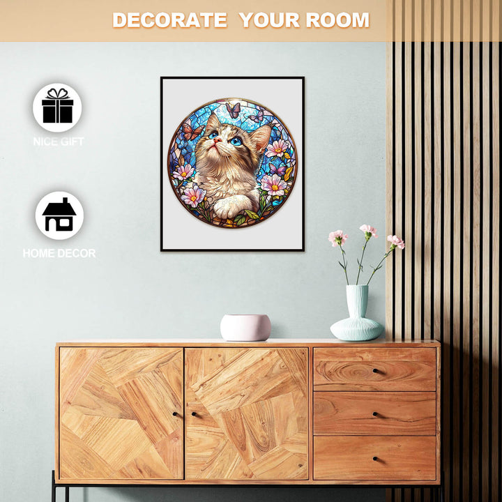 Ragdoll-Schmetterling Holzpuzzle