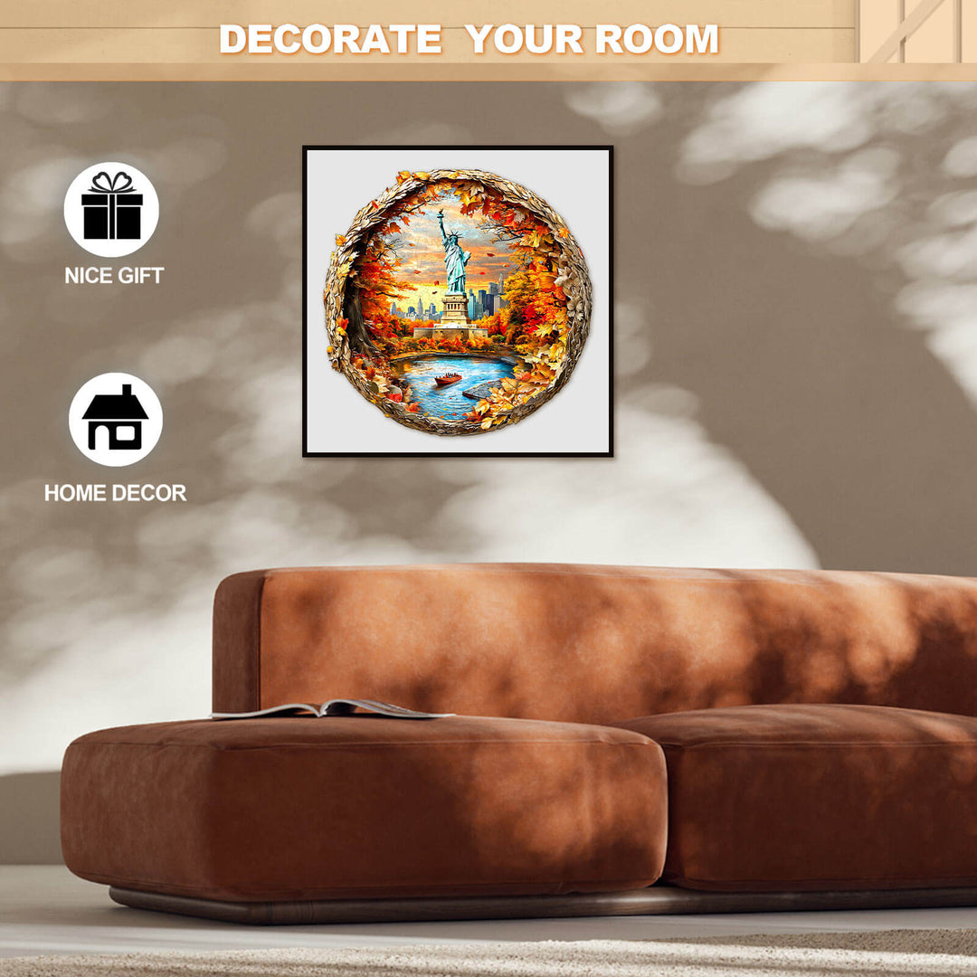 3D New York Autumn Wooden Jigsaw Puzzle - By Woodbests