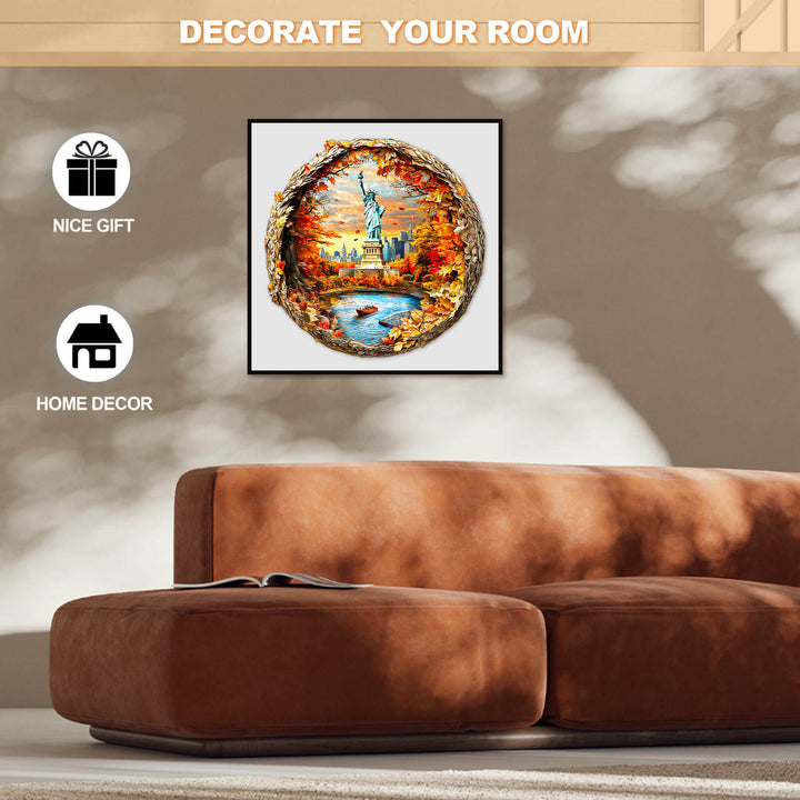 3D New York Autumn Wooden Jigsaw Puzzle - By Woodbests