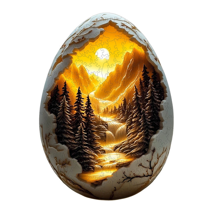Eierschalen-Welt 1 Holzpuzzle