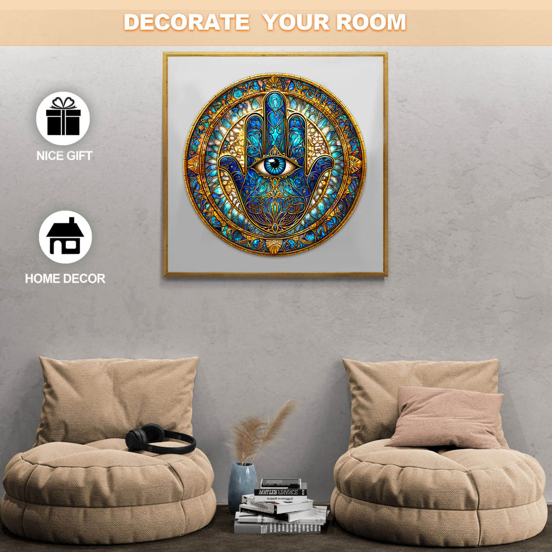 Fatimas Hand Holzpuzzle