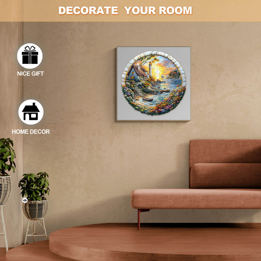 3D-Meeresinsel Holzpuzzle