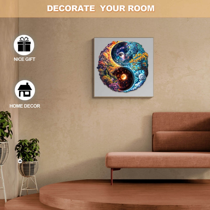 Yin-Yang Universum Holzpuzzle