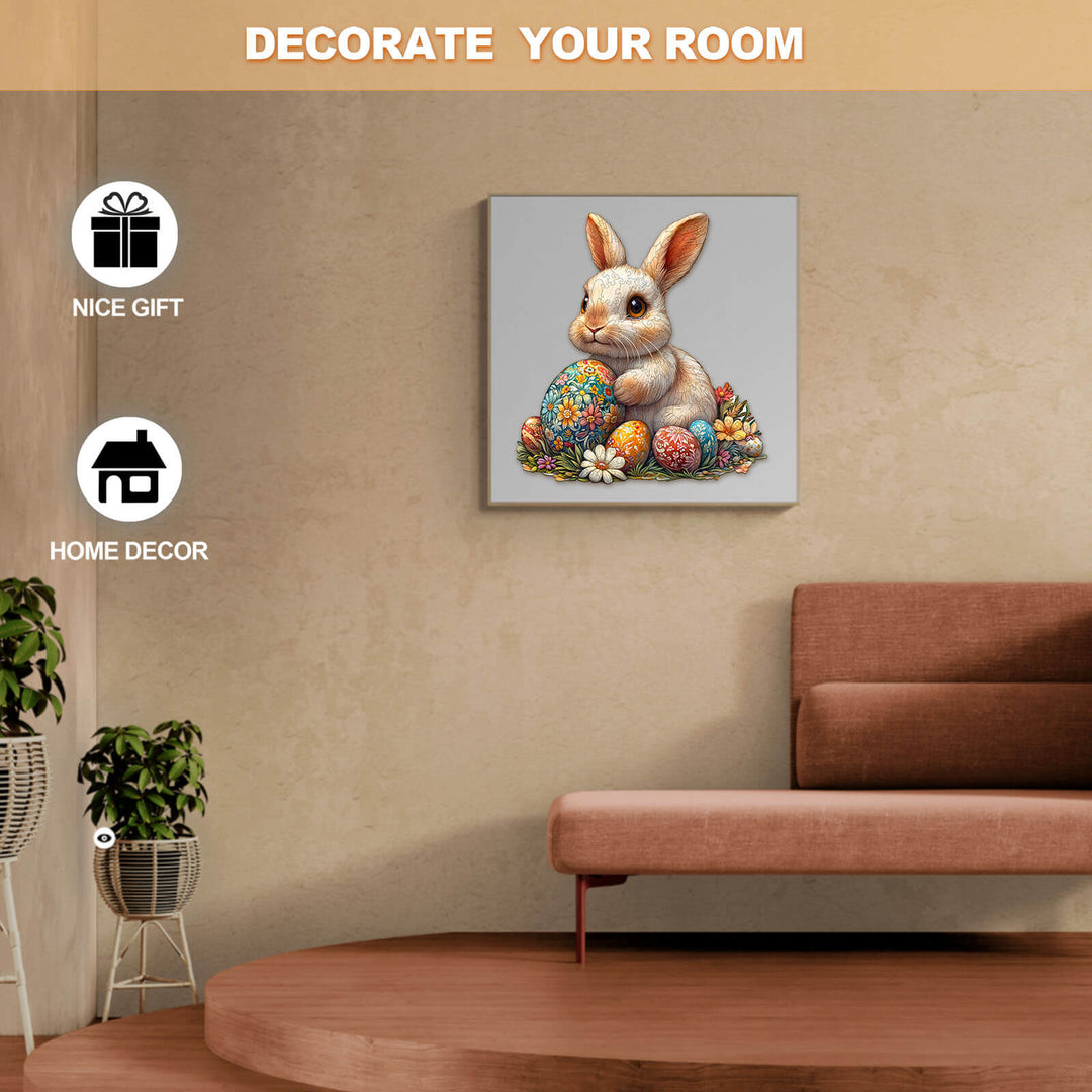 3D Osterhase Holzpuzzle