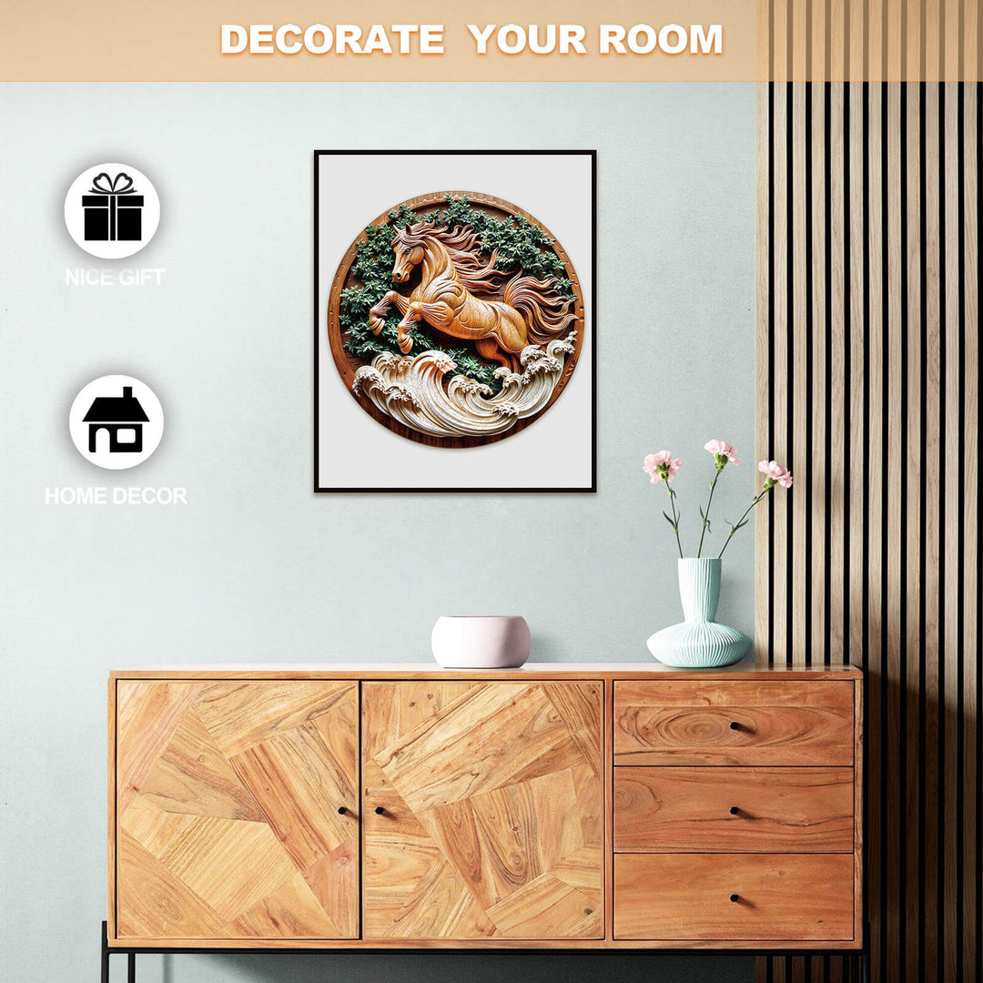 Pferd 2 Holzpuzzle