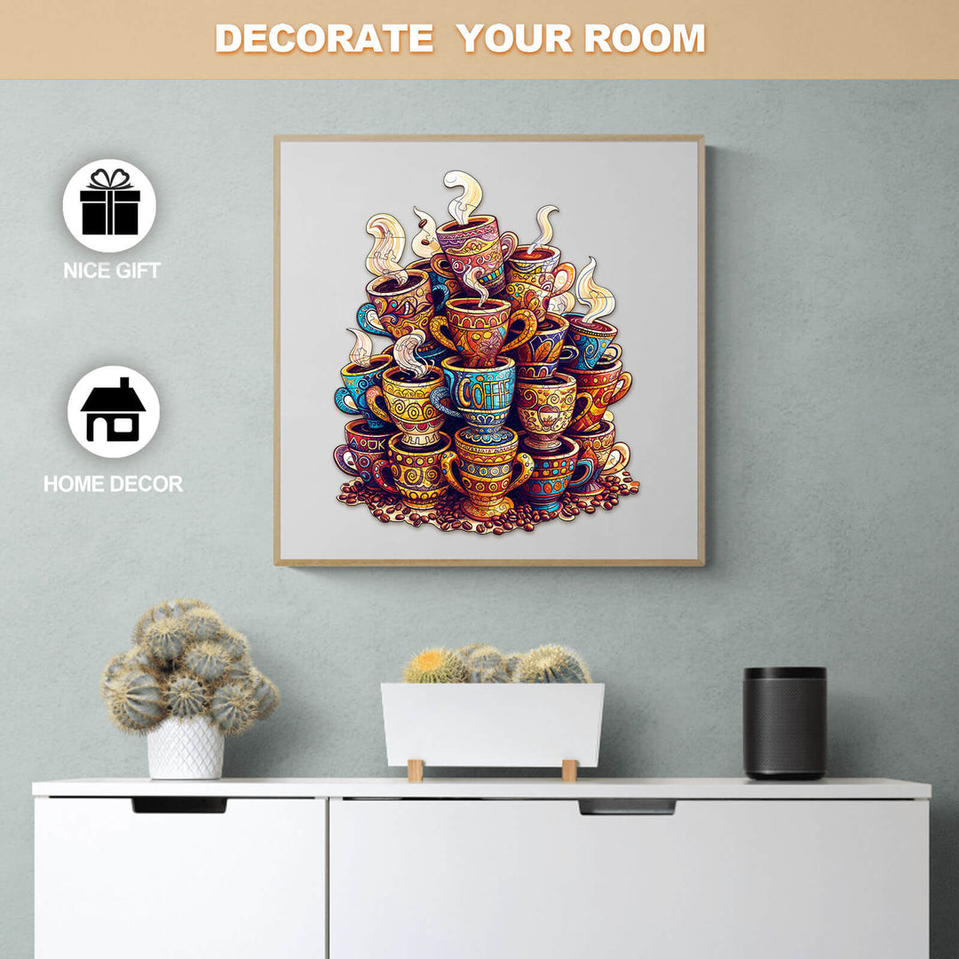 Kaffeeträume Holzpuzzle