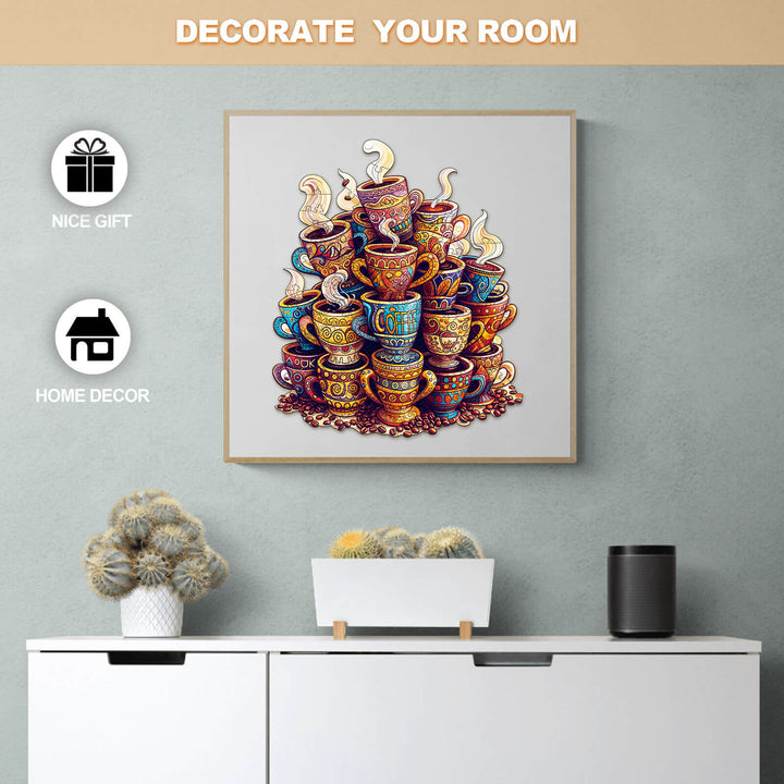 Kaffeeträume Holzpuzzle