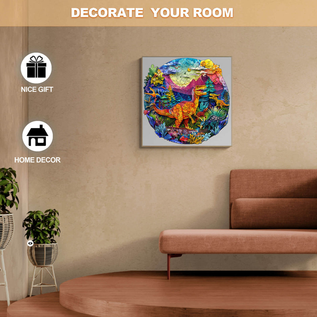 3D T-Rex Wooden Jigsaw Puzzle - Woodbests