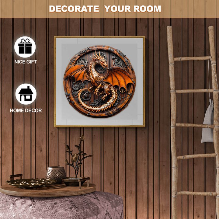 3D Mechanical Dragon-1 wooden jigsaw puzzle, perfect for home decor and a thoughtful gift.
