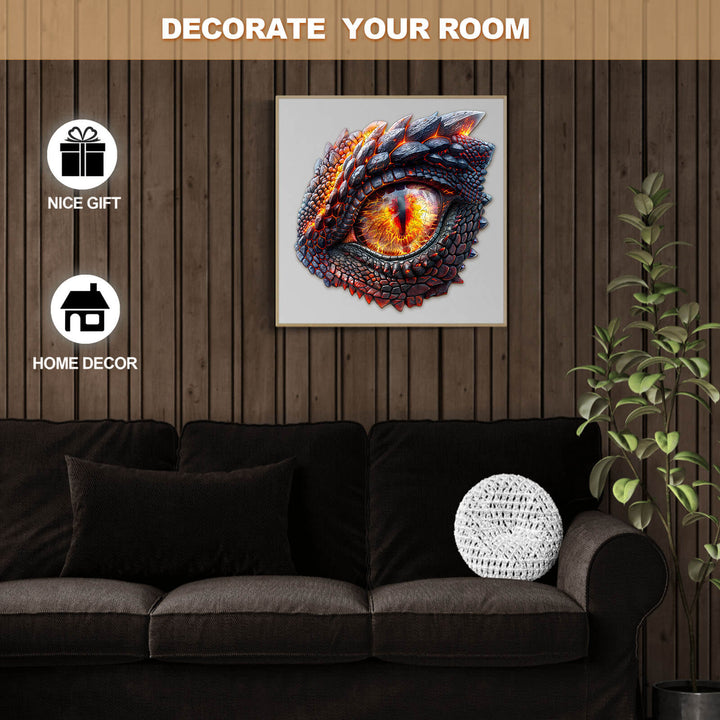 3D Flammenauge Holzpuzzle