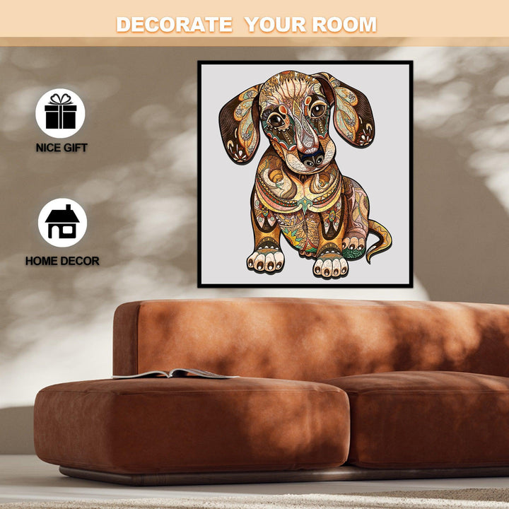 Dachshund Wooden Jigsaw Puzzle - Woodbests