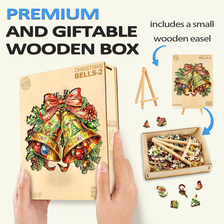 Weihnachtsglocken 2 Holzpuzzle