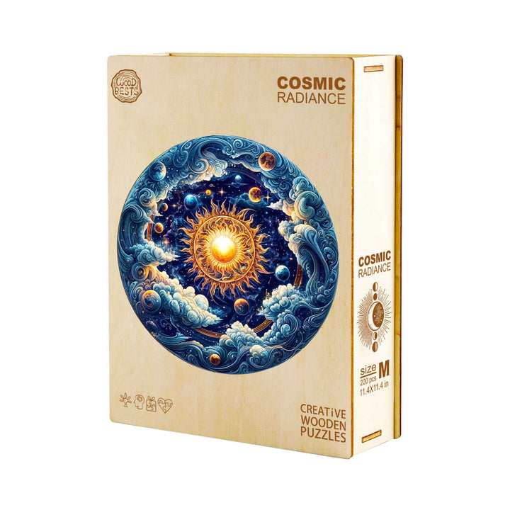 Kosmische Strahlkraft Holzpuzzle