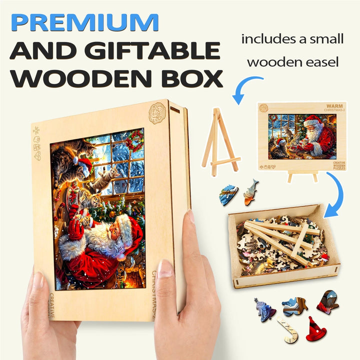 Warm Christmas-2 Wooden Jigsaw Puzzle - Woodbests