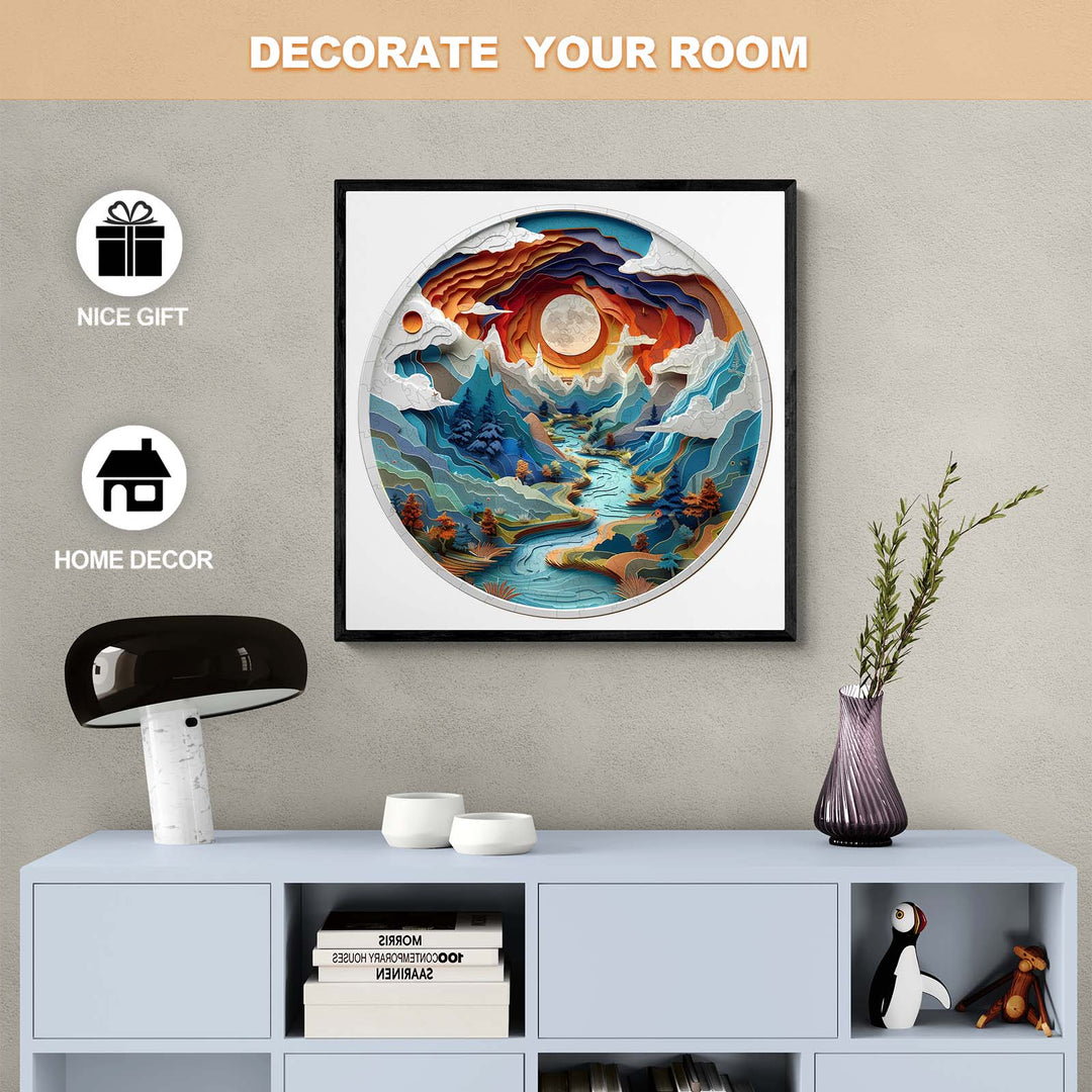 3D vision inside the cave-3 Wooden Jigsaw Puzzle - By Woodbests