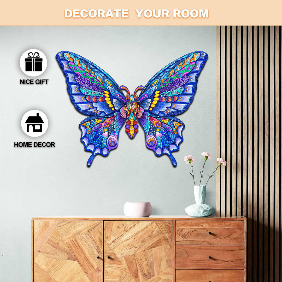 Colorful butterfly wall art for home decor, perfect as a unique gift to brighten up any room.