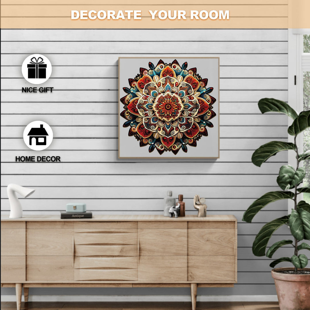 Mandala-6 Holzpuzzle