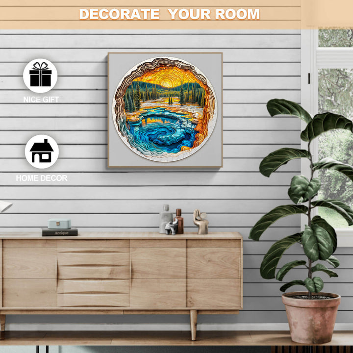 Vulkanherz Holzpuzzle