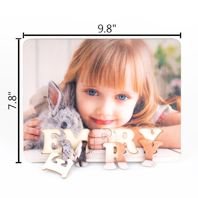 Personalized Family Photo & Name Jigsaw Puzzle