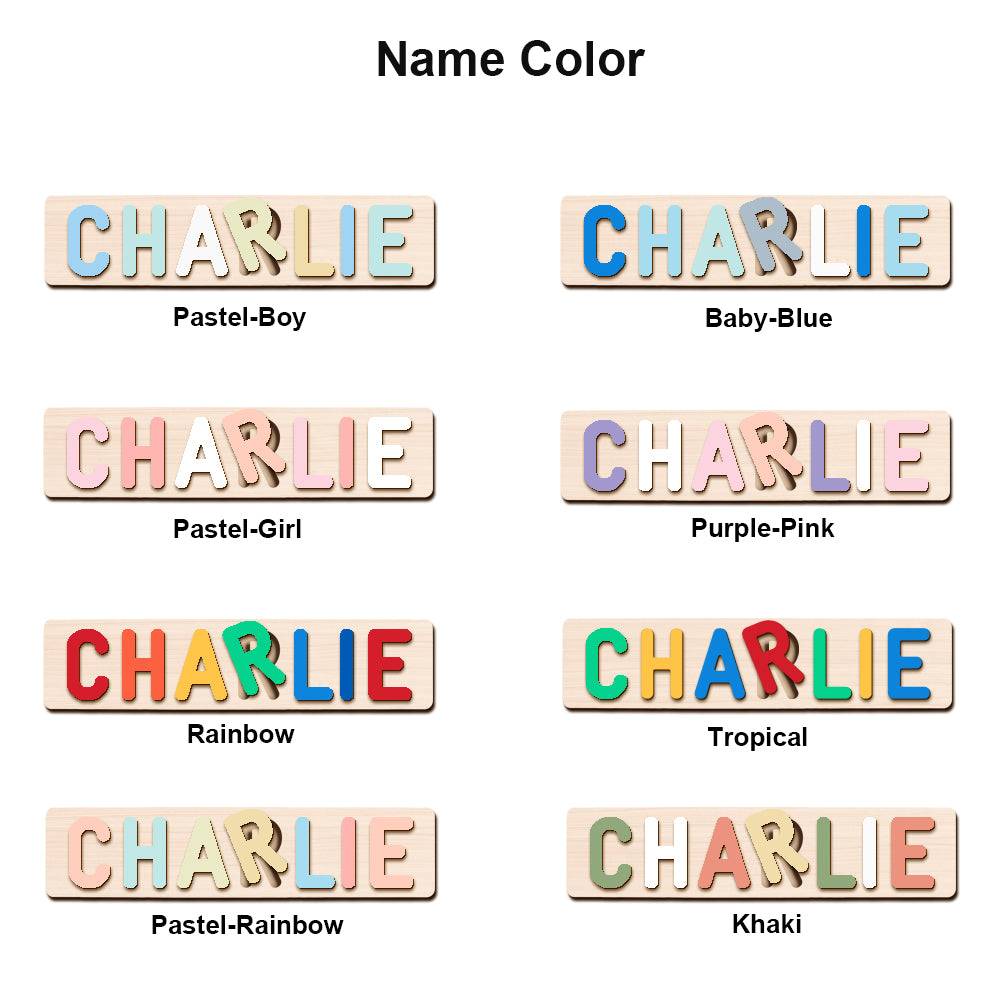Personalisiertes Dschungeltier Namen Puzzle