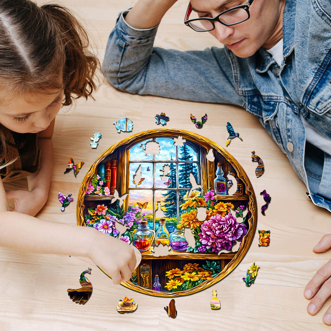Traumfenster Holzpuzzle