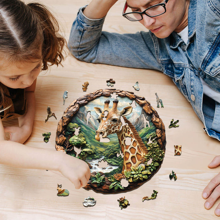 Giraffe Holzpuzzle