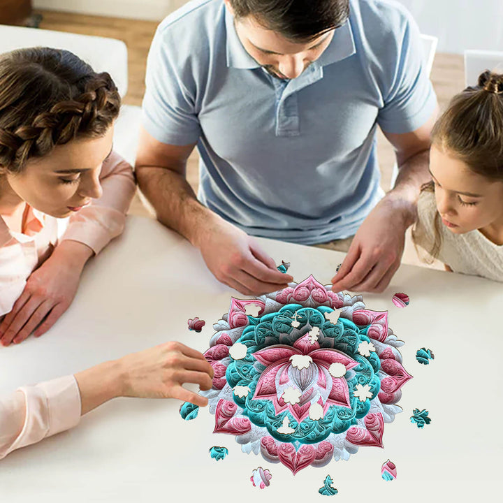 3D Mandala Lotus-1 Wooden Jigsaw Puzzle - By Woodbests