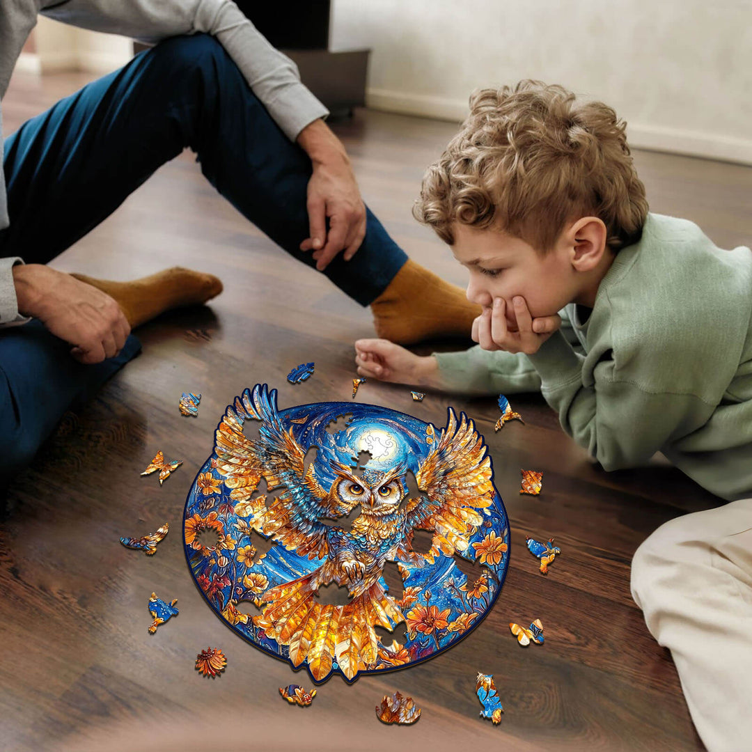 Eulenglanz Holzpuzzle