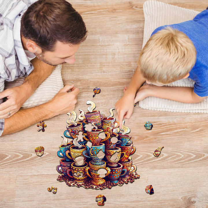 Kaffeeträume Holzpuzzle