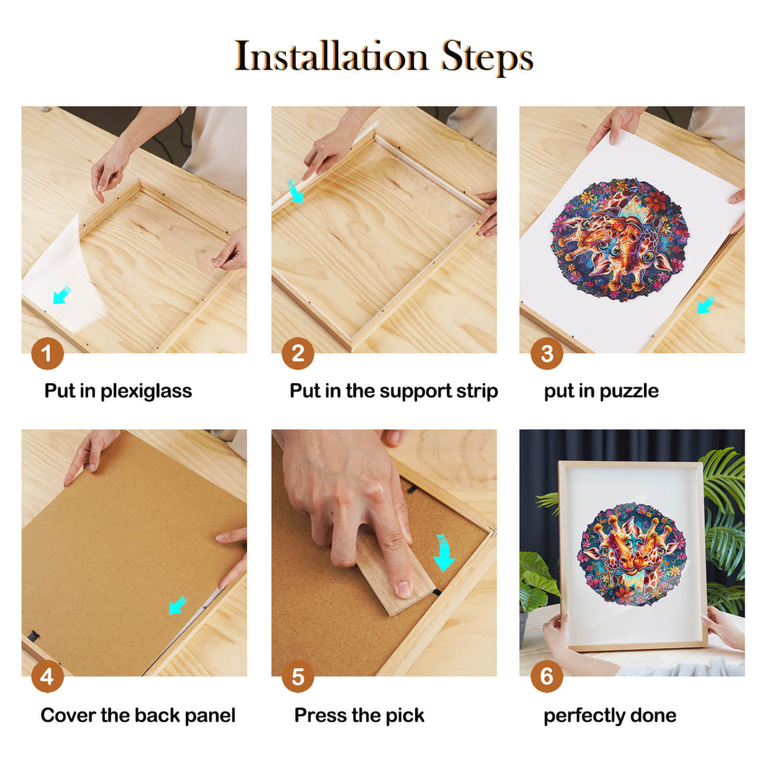 Natural Solid Oak Wood Photo Frame for Pictures, Prints, Art Frames