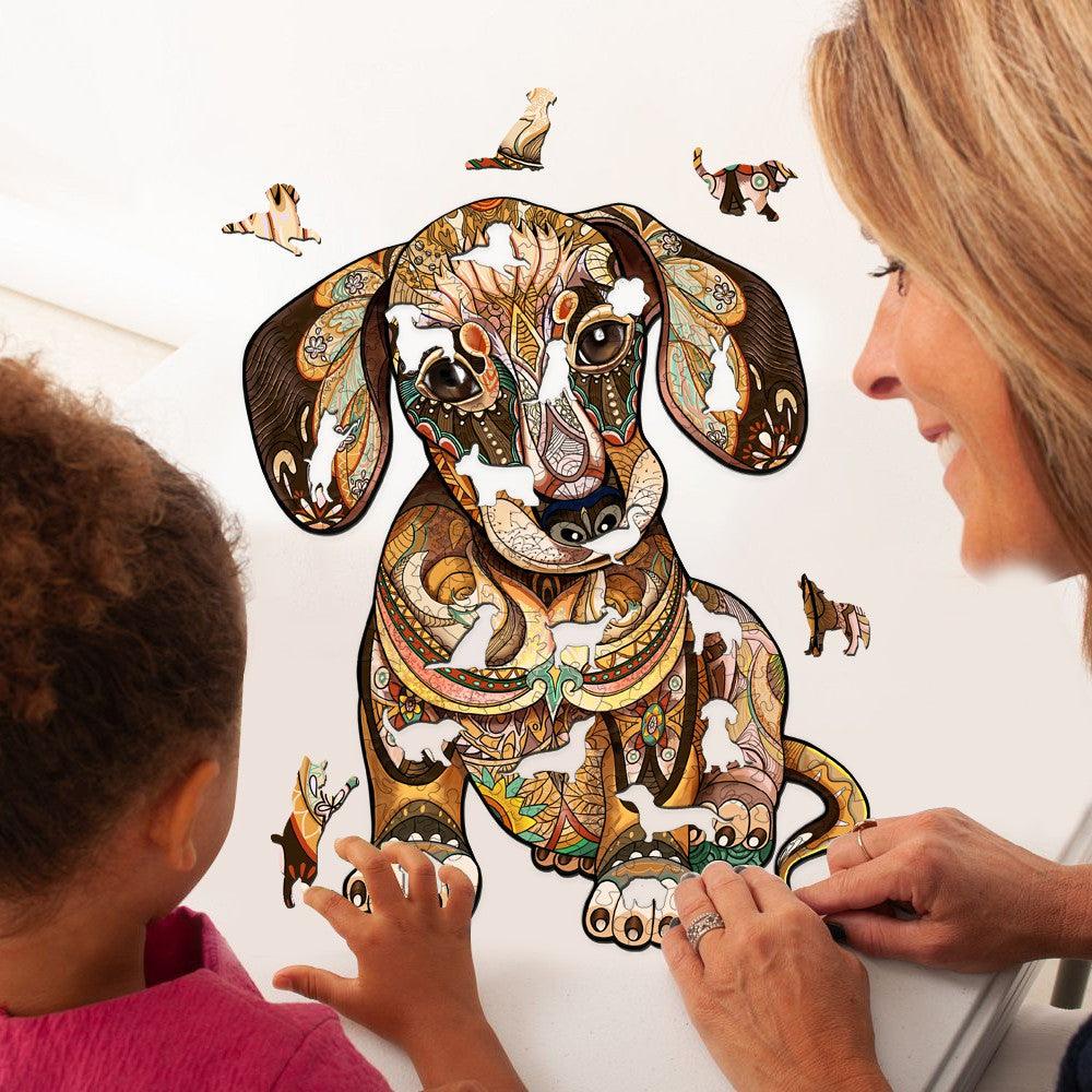 Dachshund Wooden Jigsaw Puzzle - Woodbests