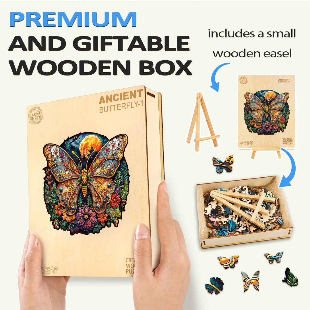 Ancient Butterfly-1 Wooden Jigsaw Puzzle - By Woodbests