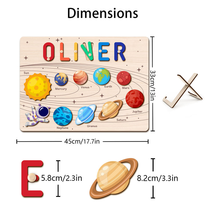 Personalisiertes Planeten Namen Puzzle