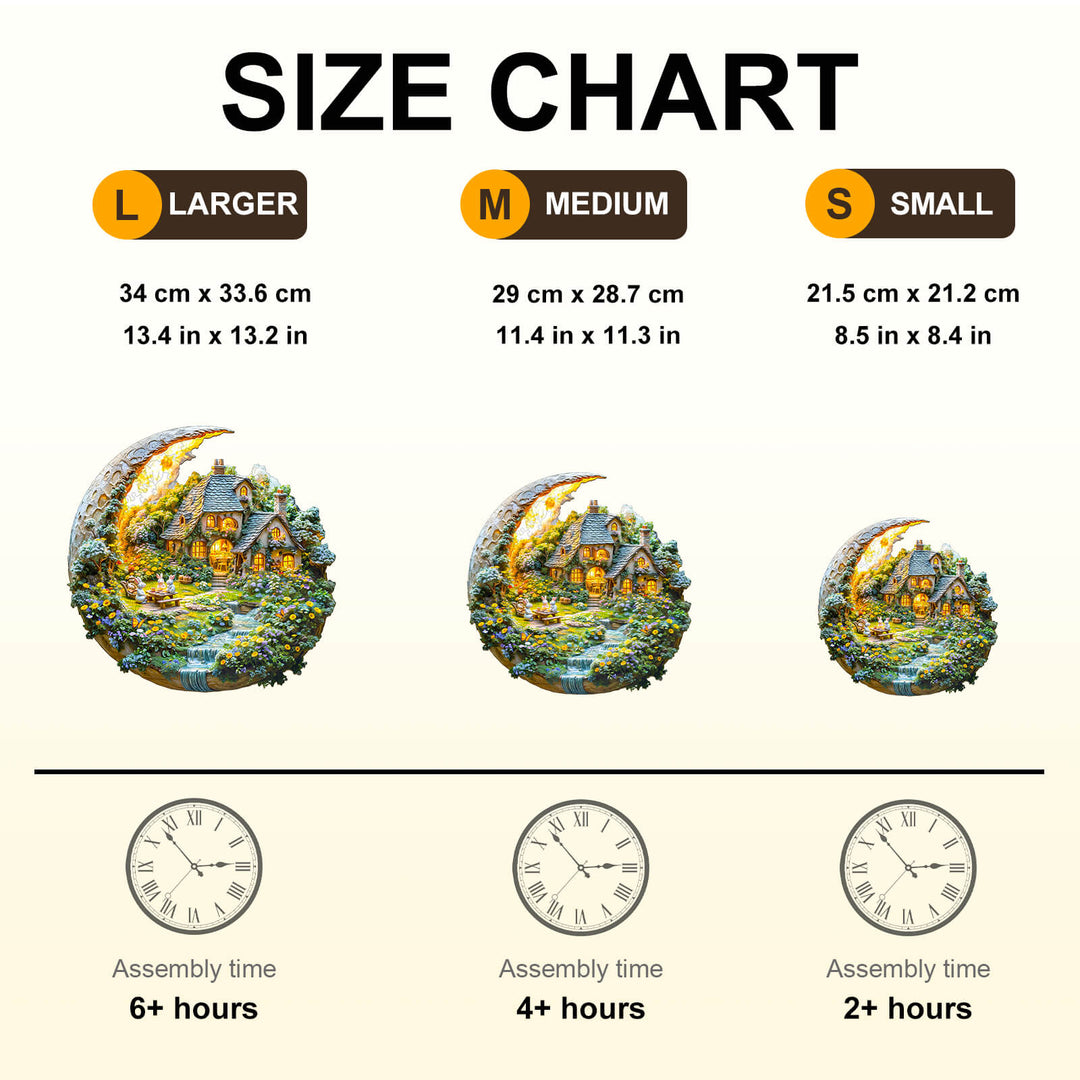 Nachtgarten Modell 2 Holzpuzzle