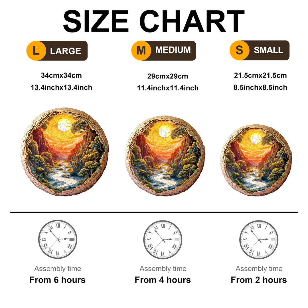 Dämmerwald Holzpuzzle