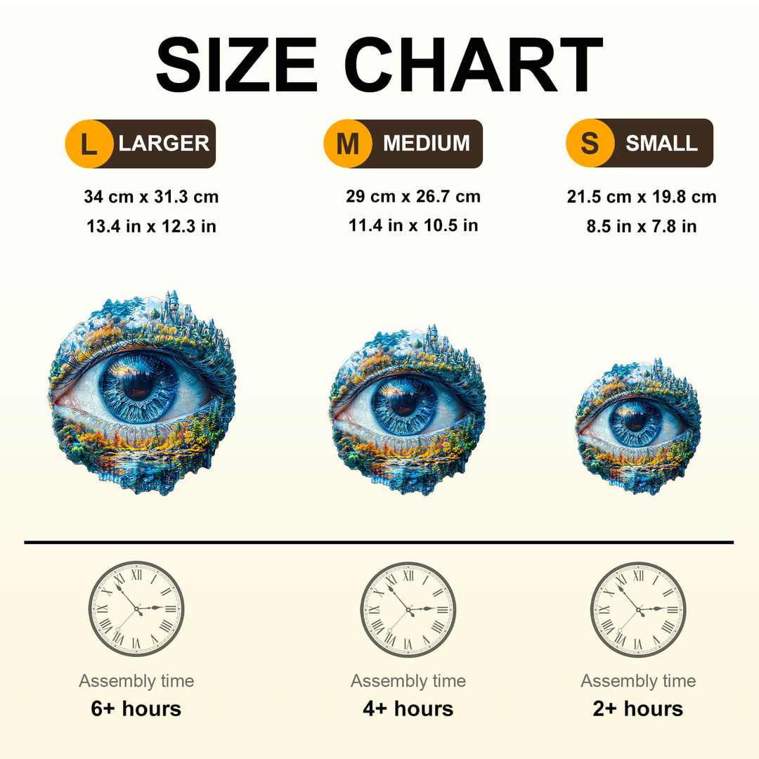Auge der Natur Holzpuzzle
